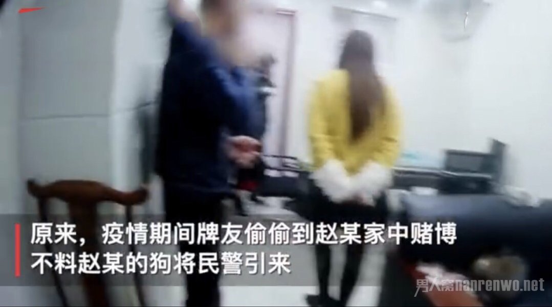 民警送狗子回家发现主人聚众赌博